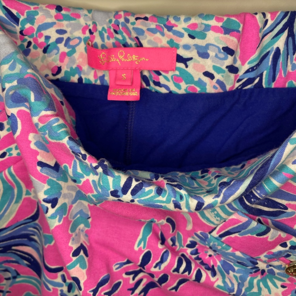 Lilly Pulitzer Seahorse Print Skort with Gold Logo Buttons Size S - Picture 5 of 5